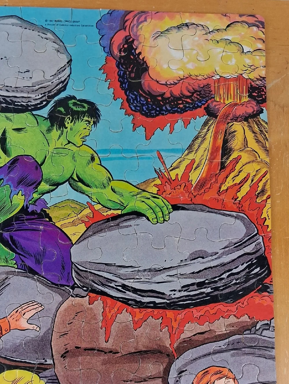 Vintage 1982 Incredible Hulk 100 Large Pieces 14 X 18 Whitman Jigsaw Puzzle
